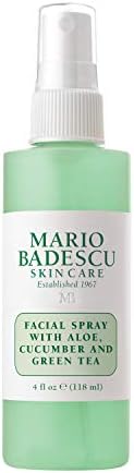 Mario Badescu Facial Spray with Aloe, Cucumber and Green Tea for All Skin Types | Face Mist that Hydrates & Invigorates | 4 FL OZ
