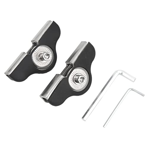 Cryfokt 2PCS Light Bar Brackets, Hood Mount Light Brackets with Antislip Design, Drilling Free, Universal Stainless Steel LED Light Bar Mounting Brackets for Off Road Cars Trucks (Black)