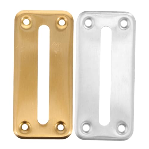 2 piezas accesorio ranura para caja de dinero de acero inoxidable