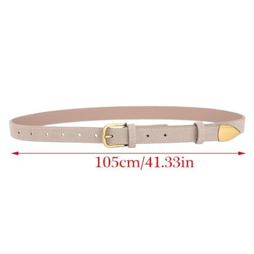 Metal Pin Buckle Waist Belt For Dress Pants Eye Catching Thin Belt For Women Men All Matching Waistband For Daily Use3