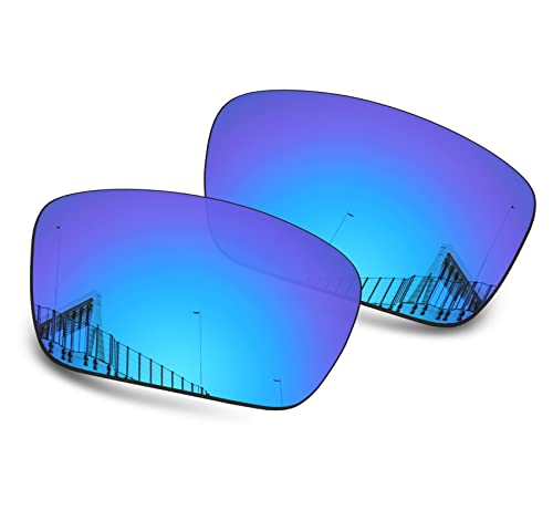 Image of Well-aimed Replacement Lenses Compatible with Oakley Fuel Cell OO9096 Sunglasses - Blue Iridium Polarized