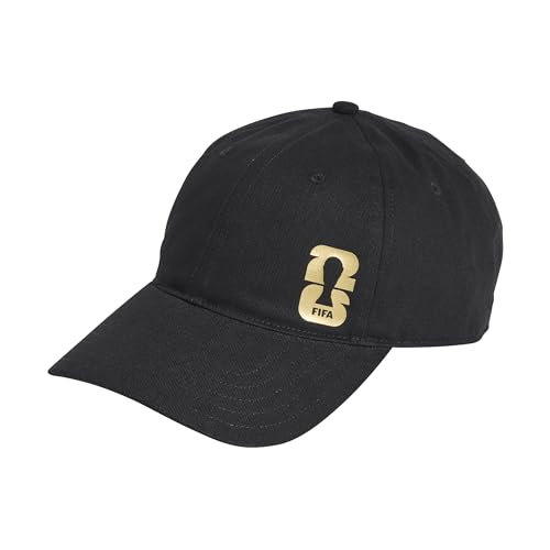 adidas Unisex-Adult World Cup Official Emblem Cap Black/Dark Football Gold One Size