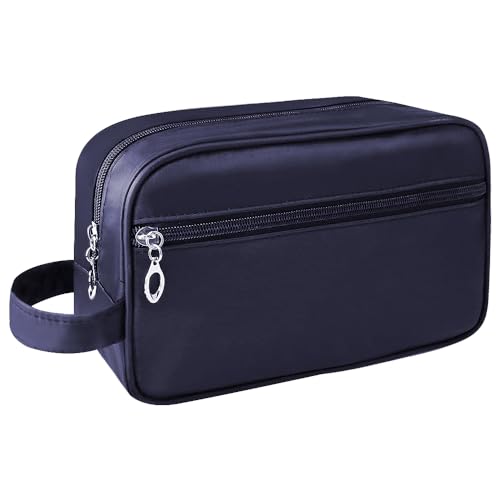 Toiletry Bag for Men, Large Travel Wash Bag Water-Resistant Gym Shaving Organiser Bag, Shower Bathroom Makeup Bag with Handle for Cosmetics Brushes Tools (Blue) Toiletry Bag for Men, Large Travel Wash Bag Water-Resistant Gym Shaving Organiser Bag, Shower Bathroom Makeup Bag with Handle for Cosmetics Brushes Tools (Blue)