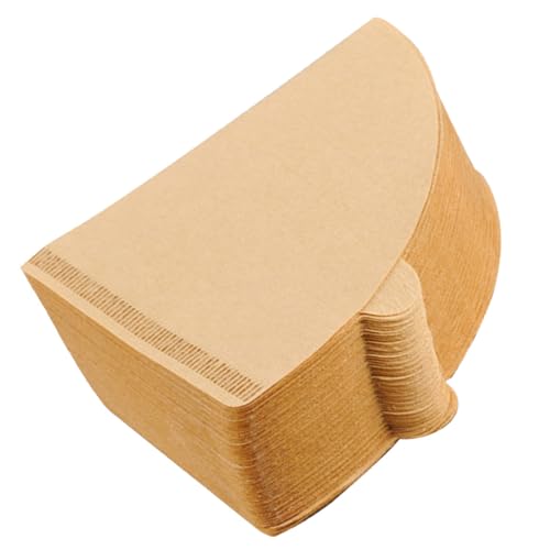 Baluue 100個 型錐形コーヒーフィルター紙 使い捨てエスプレッソ用フィルターパッド 多機種対応 ドリップカップ用味保持速濾過