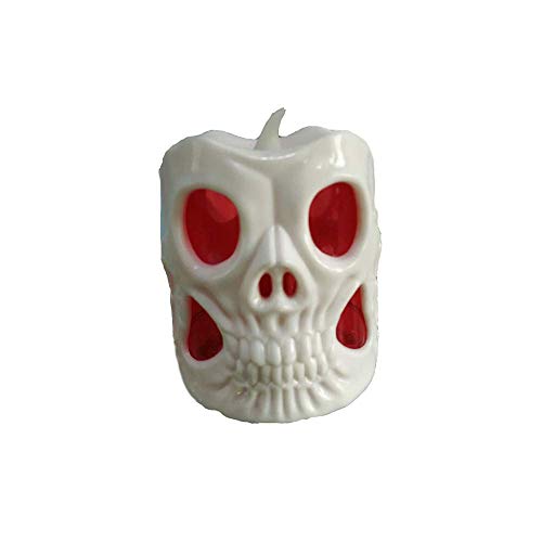 Squelette de citrouille d'halloween à LED blanche avec batterie