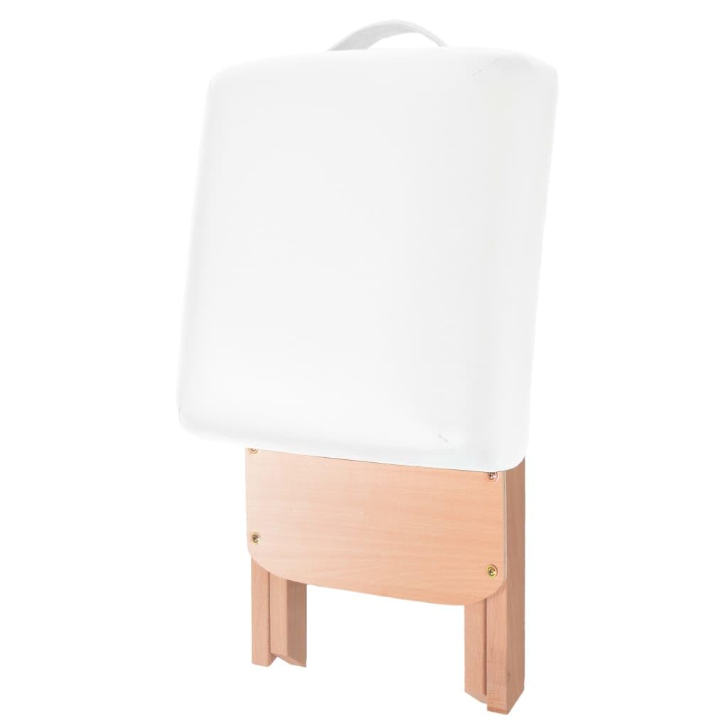 Massageliege 2-Zonen mit Hocker Klappbar 10 cm Sitz Weiß,Gesundheit & Schönheit,Körperpflege,Massage & Entspannung,Massagetische,Weiß,22.25 kg-110154