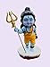 Rainbow Furnishings Cute Baby Shiv Idol with Trishul – Adorable Lord Shiva Murti for Home Temple, Car Dashboard & Pooja Room | Handcrafted Mahadev Idol Trident Gifting 4.5 in (Blue)
