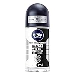NIVEA MEN Black & White Original Anti-Perspirant Roll On (50ml), 72hr Anti-Sweat Roll On Deodorant for Men, No Stains on Black and White Clothes
