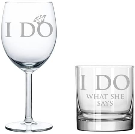 Set de 2 Vasos MIP Aniversario Boda Divertido Novia y Novio