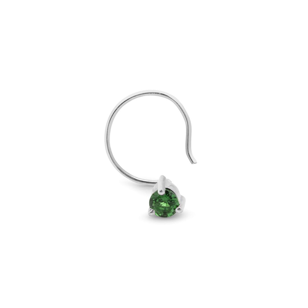 March by FableStreet 925 Sterling Silver Green Zircon Nose pin| Nose Pins to gift for Women & Girls | With Certificate of Authenticity and 925 Stamp (B0C8JMM7VB) Amazon Price History, Amazon Price Tracker