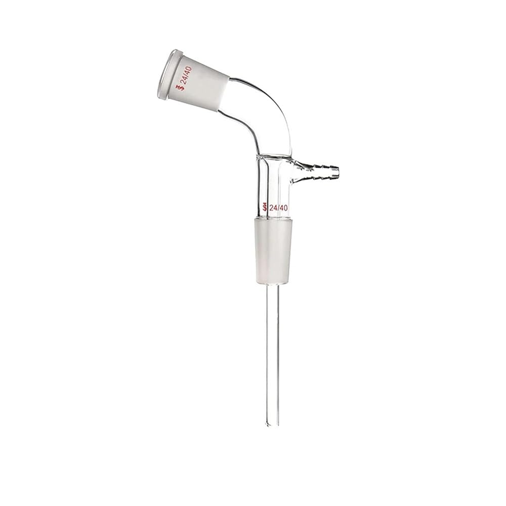 Cristalería de Laboratorio Adaptador de extracción de vidrio 24/40 con tubo de 150 mm de longitud for cristalería de laboratorio