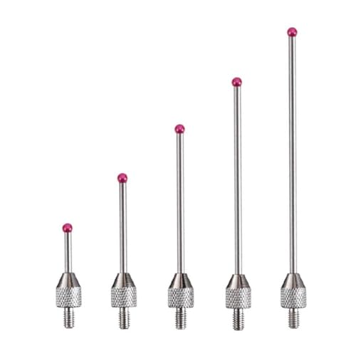 Sonda de medición de precisión, indicador de punta de acero, accesorio micrómetro, sonda de extensión de rosca, herramienta de medición industrial, aguja M2.5 x D2 x L40/1