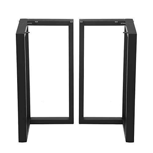 MBQQ 2 Pcs Furniture Legs Rustic Decory V Shape Table Legs,Heavy Duty Metal Desk Legs,Dining Table Legs,Industrial Modern, DIY Iron Bench Legs(H28”xW17.7”) - Thumbnail 2
