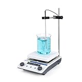 LICHEN Magnetic Stir Plate Magnetic Stirrer Hotplate 300℃ with LED Display, Adjustable Speed&Time 100-1600RPM Mixer, Temp Probe Sensor Included