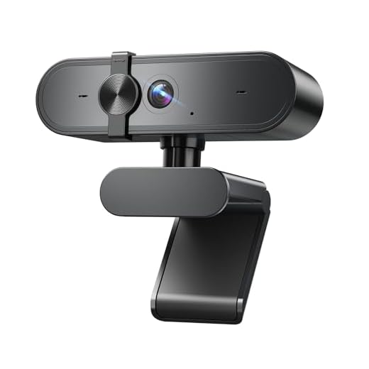 1080P Webcam with Microphone, Privacy Cover for PC, Laptop and Desktop