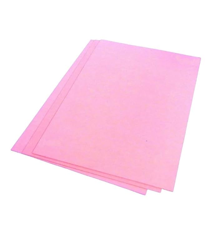 Image of SEJASCOLLECTIONS | Pack of 10 | Light Pink, Smooth, A1, BIG / FULL Size, Chart / Pastel Sheets, Used in art and craft, collage, projects, posters etc. Plain / Unrulled, Size: 70x56 centimeters, 200 GSM thickness.