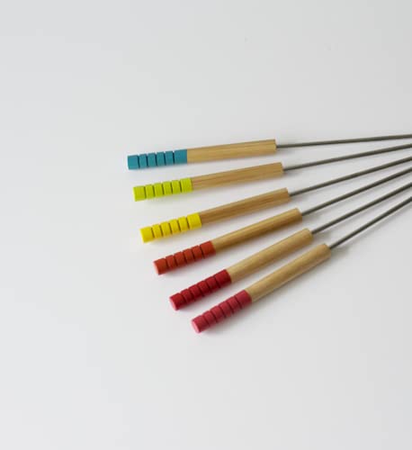 Pebbly NBA039 Bamboo spiedini fonduta di