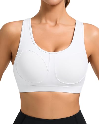 Image of RUNNING GIRL Sports Bras for Women High Support Moulded Cup High Impact Sports Bras Racerback Workout Running Yoga Bra