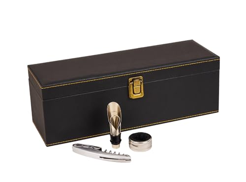 Boîte de vin haut de gamme noire coffret unique de prestige