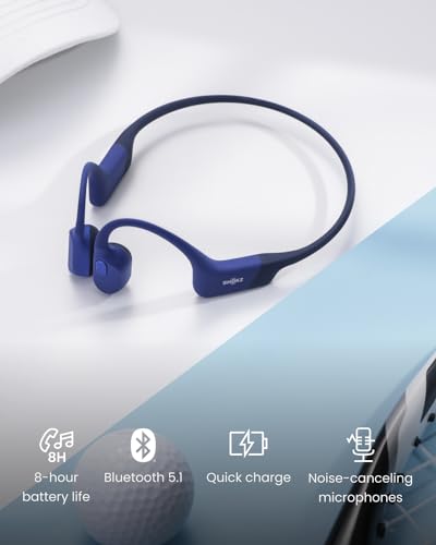 SHOKZ OpenRun Mini (AfterShokz Aeropex Mini) -Bone Conduction Open-Ear Bluetooth Sport Headphones - Waterproof Wireless Earphones for Workouts and Running - Built-in Mic, with Headband… - 4