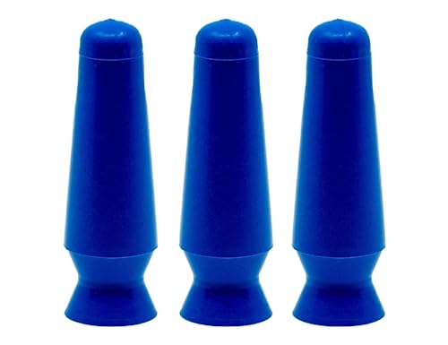 Image of DMV Genuine Scleral Cup Contact Lens Inserter, Cobalt, Pack of 3 - Made in USA Insertion Tool for Scleral, Hybrid & Soft Contact Lenses - Also for Prosthetic Eyes - NOT for Lens Removal