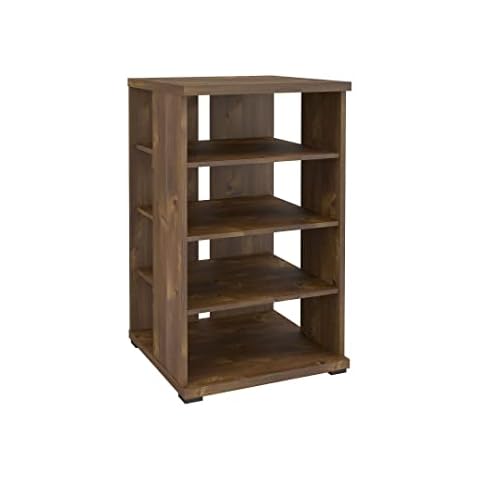 Nexera 101012 Jasper 4-Shelf Audio Tower Bookcase, Truffle Cover