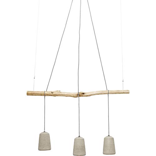 Kare Design Hängeleuchte Dining Concrete Tre, 120x120x15cm, Grau