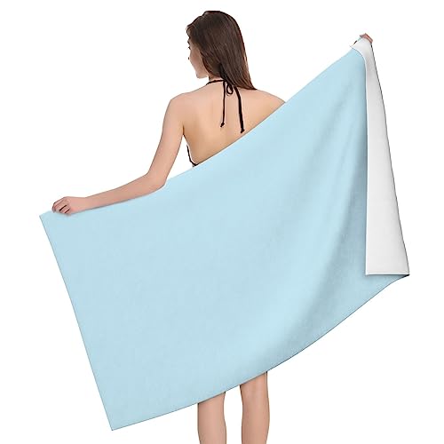JZQZH Toalla de baño pequeña, fresca, suave, esponjosa, absorbente, portátil, no destiñe, de doble cara, para playa, viajes, uso al aire libre