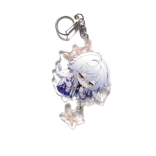 Cute Honkai Star Rail Cosplay Acrylic Keychain G Shaped Buckle Accessories Bag Car Pendant Key Ring Game Fans Gift