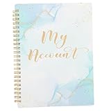 FONDOTIN チェックレジスター帳 大理浅赤 表付き 冊 会計管理 銭出納帳 ルーズリーフ対応 現出納記録簿 効率的な支出追跡と資管理用融アクセ