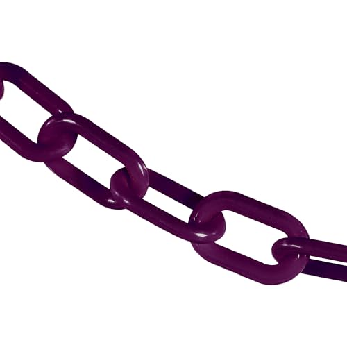Image of Mr. Chain Plastic Barrier Chain, Purple, 100 ft Length (51023-100)