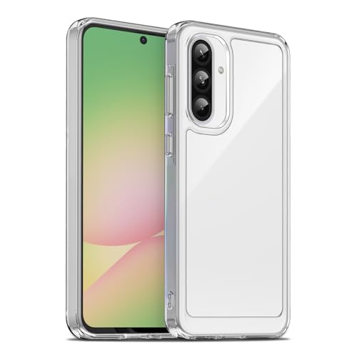 Image of Case for Samsung Galaxy A56 5G, Military Grade Drop Protection Phone Case, Yellowing Resistant, Anti-Scratch Hard PC Back, Shockproof Hard Ultra-Thin Protective Cover, Clear