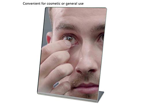 Espejo acrílico rectangular 7 x 5 pulgadas para maquillaje miniatura 5