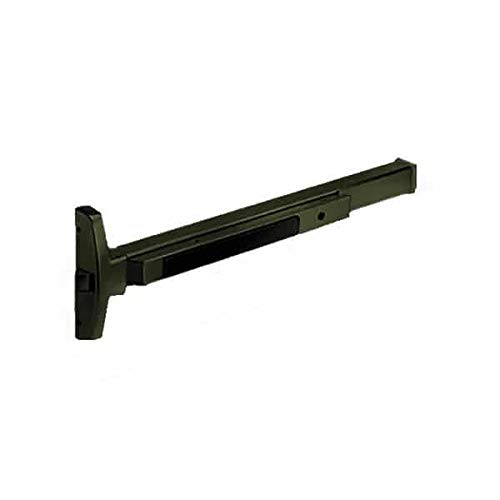 Grade 1 Rim EXIT Device, Narrow Stile PUSHPAD, 36-in Device, Night Latch Function, HEX Key Dogging,