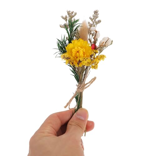 Mini Bouquet de Flores Secas Naturales 6pcs para Decoración miniatura 3