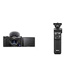 Sony ZV-1 | Kit Appareil Vlog Sony (Capteur CMOS 1.0, écran Selfie, Captation Son et vidéo Haute qualité) + poignée de Prise de Vue GP-VPT2BT