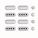 WC Brille Dämpfer,Universal Plastic WC Sitz Puffer Toilettensitz Stoßstangen WC Sitz Brille Dämpfer Sitzdeckelpuffer Ersatz Toilettensitz Auflagestopfen Ersatzteil 8 Sitzscheiben 4 Obere Abdeckpolster