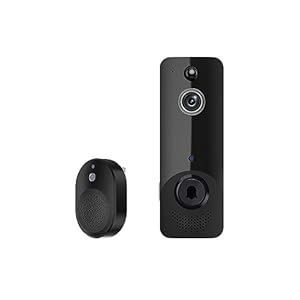 Wireless Video Doorbell Camera, Indoor/Outdoor Surveillance Cam Included Ring Chime, AI Human Detection, Live View, 2-Way Audio, 2.4G Wi-Fi, Night Vision, Instant Alerts, Cloud Storage