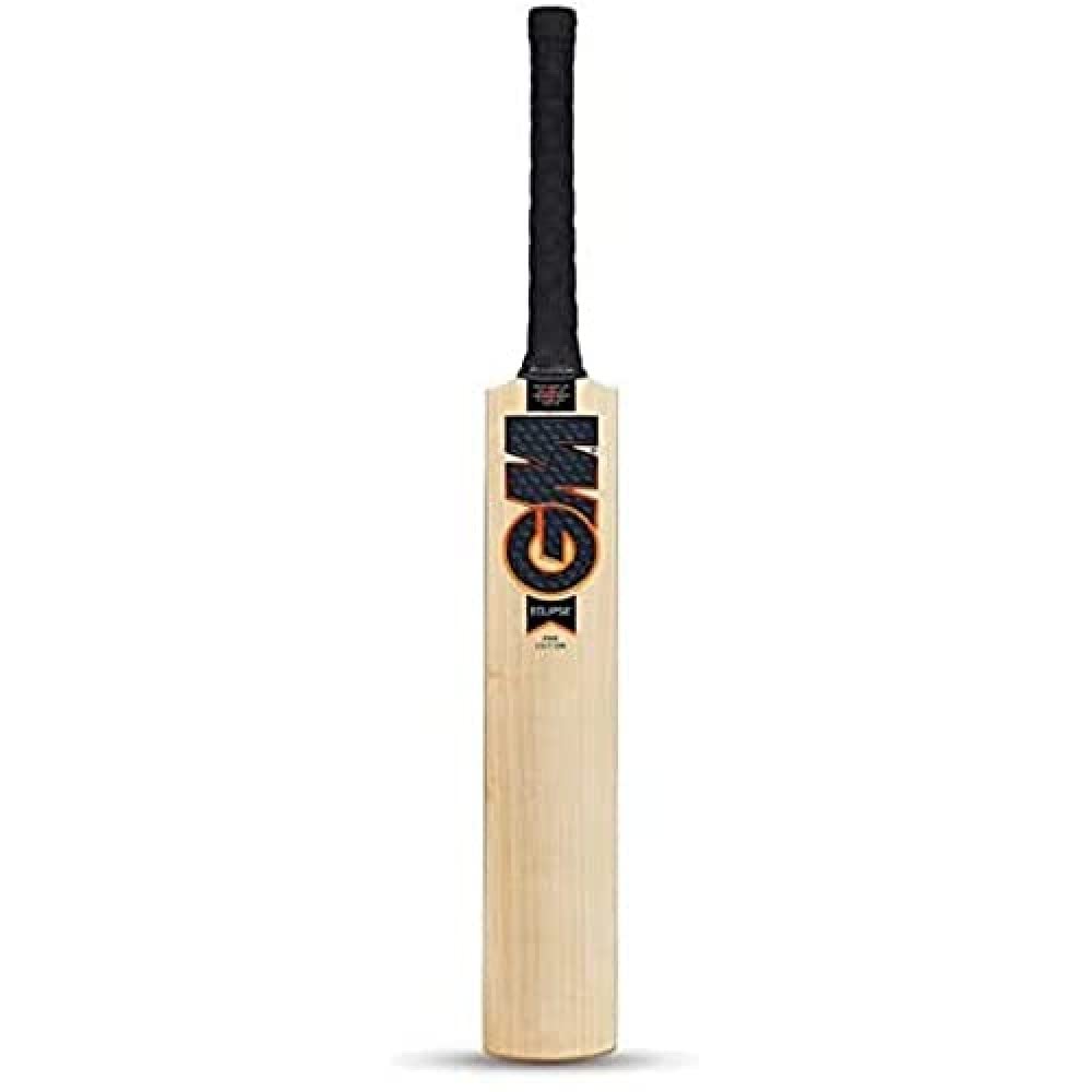 GM Eclipse Pro Edition English Willow Professional Cricket Bat for Men | Free Cover | Ready to Play | Lightweight | Short Handle