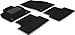 Produktbild ilTappetoAuto by Fabbri3 - SPRINT04823 - Maßgeschneiderte Fußmatten für Auto aus Schwarzem Rutschfestem Teppich