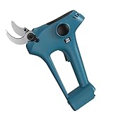 Akku-Astschere für Makita-18V-Batterie, Elektrische Gartenschere mit 30mm SK5 Verchromter High-Carbon-Stahl Klinge und LCD Anzeige (ohne Batterie)