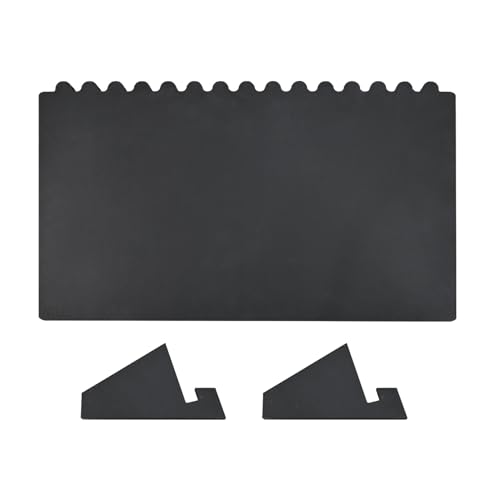 MOOCA Portable Wooden Plank Necklace Jewelry Stand for 15 Necklaces, Wood Plank Storage Holder, Jewelry Display Stand, Black Color