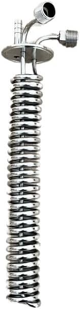 Home & Brewing 2" OD64mm Reflux Homebrew Condenser with 1/2" Male Thread Height 295mm for Moonshine Distillation Column Cooling Coil SS304 Brewing Accessories