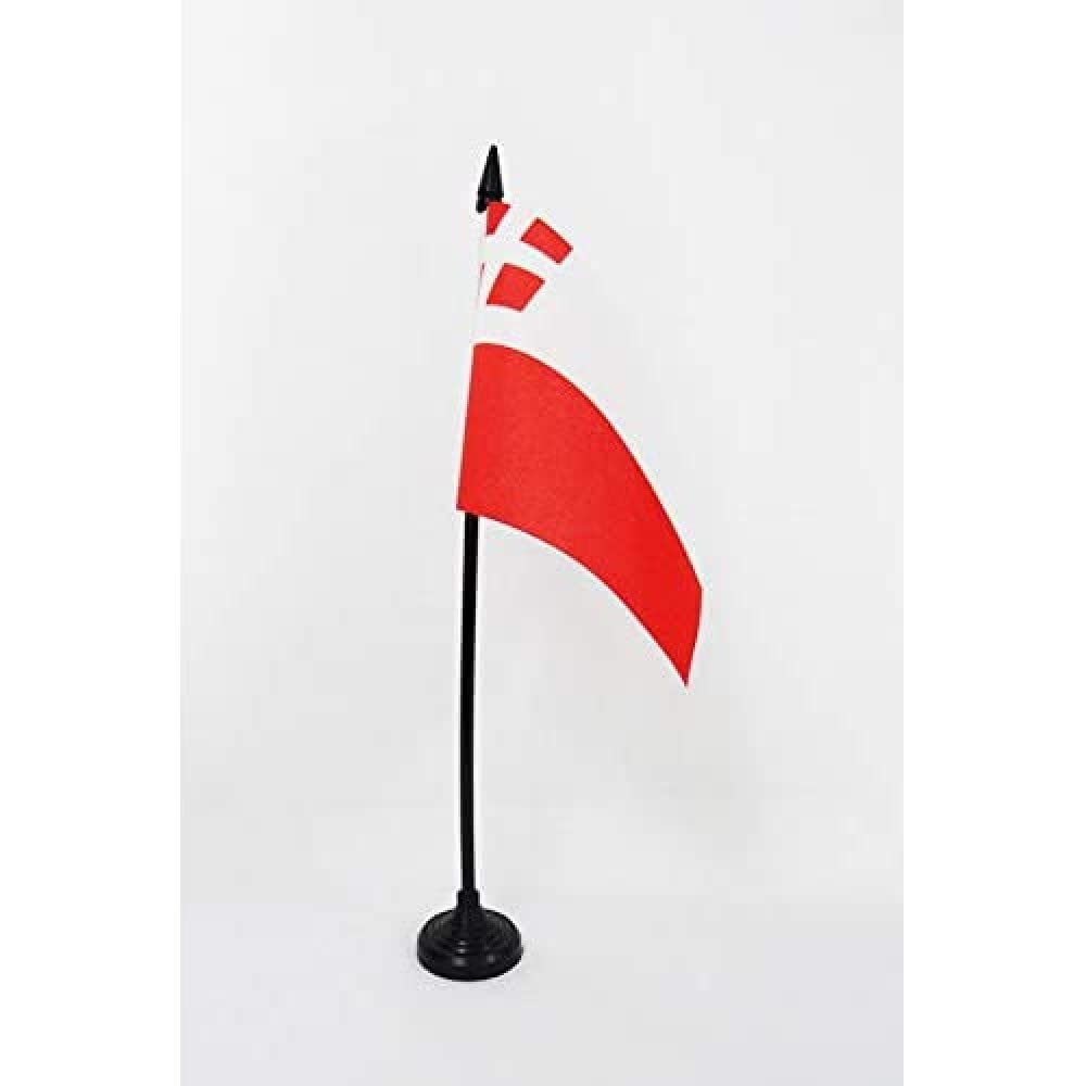 AZ FLAG - Province of Utrecht Table Flag 4'' x 6'' - d'Ultrecht Office Mini Banner 100% Polyester 15 x 10 cm - Mini Desk Flag with 10'' Pole and Black Plastic Base