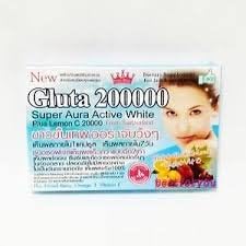3 Box Gluta 200000 Super Aura White Glutathione 12 Capsules