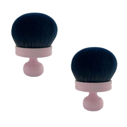 Brocha de bronceado para cuerpo y cara, 2 brochas de maquillaje grandes para bronceado, brochas de maquillaje para bronceado falso, polvo, bronceador, base, aplicador de protector solar para piernas