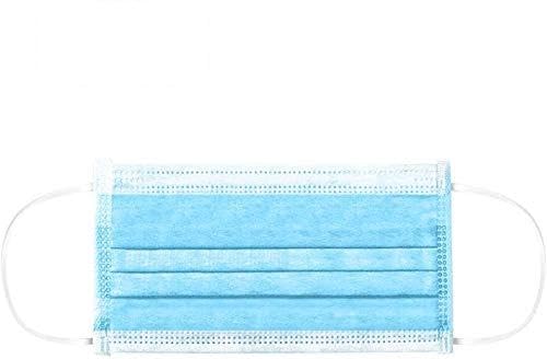 Litone® KZ013-50 máscaras para cara, 50 unidades de mascarilla desechable con oreja, máscara para los oídos, transpirable y cómoda, 3 capas antipolvo, 50 unidades