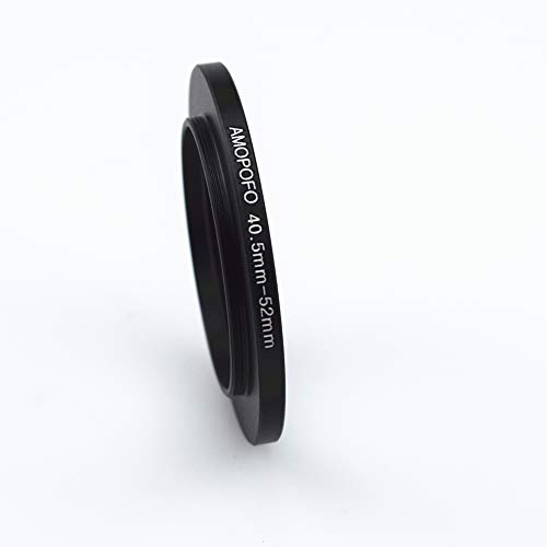 Image of 40.5mm to 52mm Camera Filter Ring /Adapter for 52mm UV Filter, Aluminum, Black