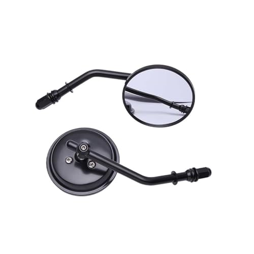 Miroir pour moto guidon rétroviseurs latéraux ronds universels finition rétro