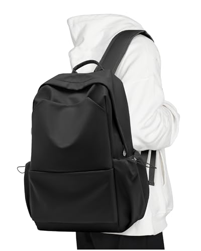 UPPACK Backpack For Women Men School Aesthetic Lightweight College Backpack for Boys Girls Book Bag Casual Daypack Laptop Gym Backpacks Black-L